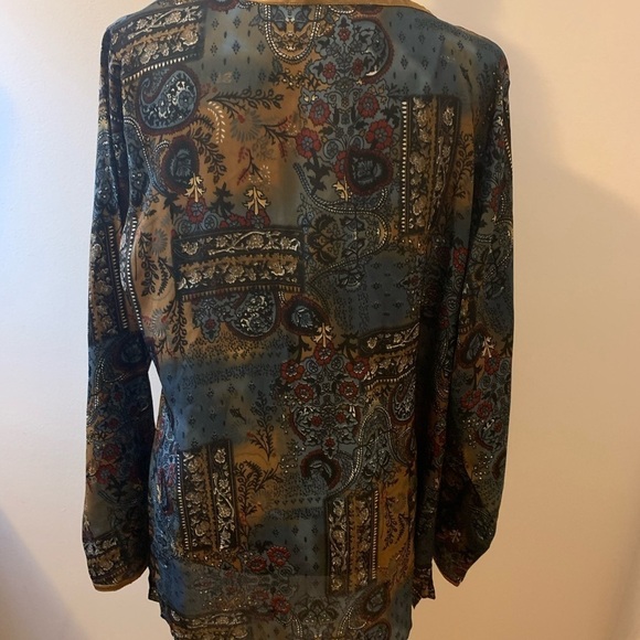 Monroe & Main geometric floral tunic, size XL - Picture 5 of 6